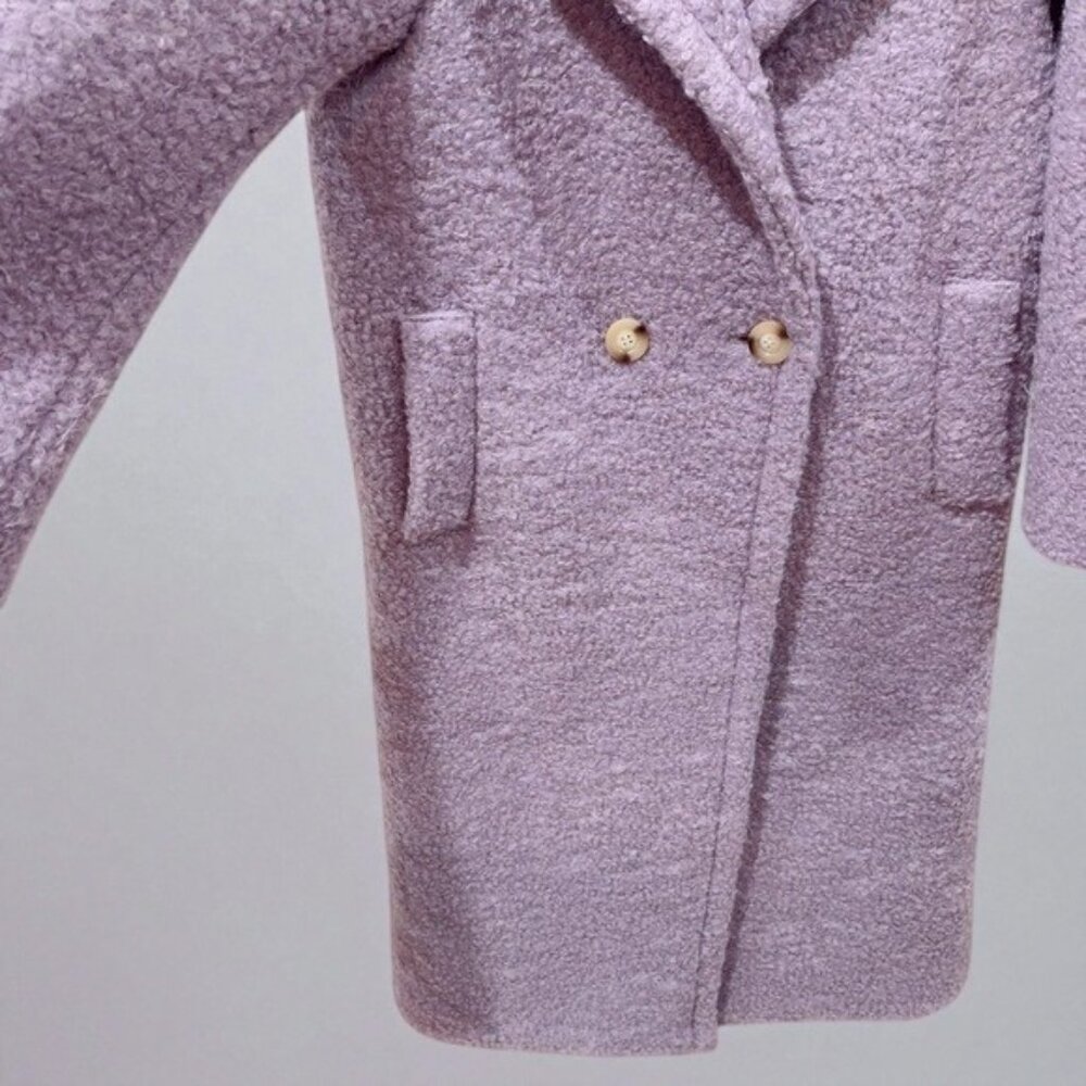 NWT Elliatt Amethyst Cozy Shearling Teddy Coat Jacket in Lilac Purple - Picture 4 of 6